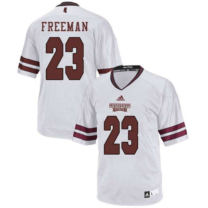 Men #23 Raymond Freeman Mississippi State Bulldogs College Football Jerseys Sale-White